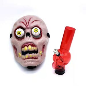 Scary Silicone Gas Mask Bong w/Acrylic Water Pipe Bong | Free NZ Shipping