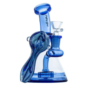 Showerhead Perc Dab Rig w/ Two Tone Glass Weed Pipe | Free NZ Shipping