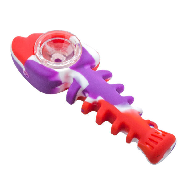 Silicone Fish Bone Hand Pipe | Novelty Pipes For Sale | Free NZ Shipping