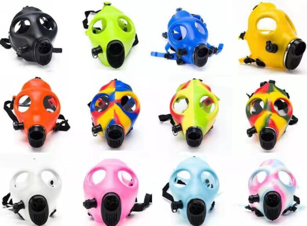 Silicone Gas Mask Bong w/ Acrylic Water Pipe For Sale | Free NZ Shipping