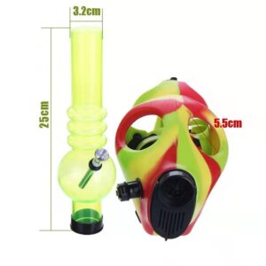 Silicone Gas Mask Bong w/ Acrylic Water Pipe For Sale | Free NZ Shipping