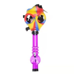 Silicone Gas Mask Bong w/ Acrylic Water Pipe For Sale | Free NZ Shipping