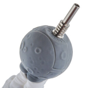 Silicone Honey Straw Astronauts Landing Moon Design | Free NZ Shipping