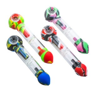 Silicone Honeycomb Perc Pipe w/ Glass Weed Bowl For Sale|Free NZ Shipping