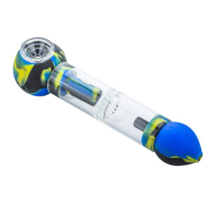 Silicone Honeycomb Perc Pipe w/ Glass Weed Bowl For Sale|Free NZ Shipping