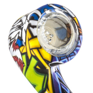 Silicone Spoon Pipe w/ Removable Glass Bowl For Sale | Free NZ Shipping
