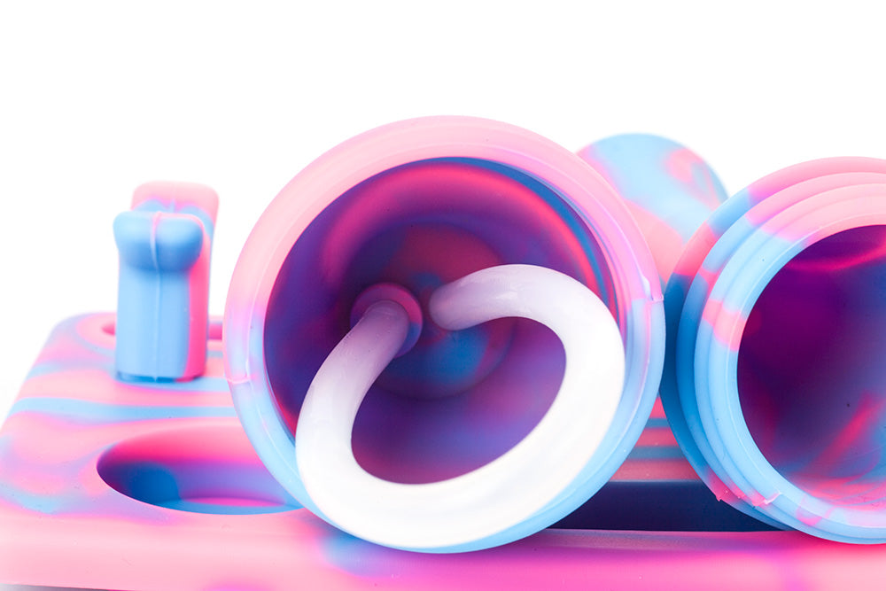 Silicone Nectar Collector - 14mm Titanium Tip With Stand Kit Dab Straw For Sale - Puffing Bird - Online Headshop