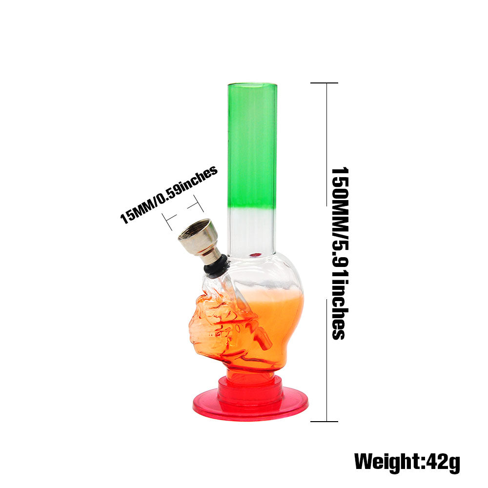 Skull_Bong_-_Acrylic_Water_Pipes_For_Sale_-_Puffing_Bird_1_834ce633-2ded-4f52-a27a-06b35691fe39 6" Skull Acrylic Bong | Heady Water Pipes For Sale | Free NZ Shipping