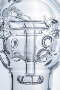 Skull Showerhead Perc Bong | Glass Water Pipe For Sale | Free NZ Shipping