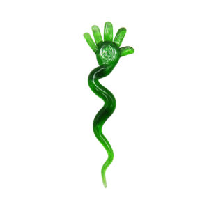 Slime Hand Spiral Novelty Glass Dabber | For Quartz Bangers