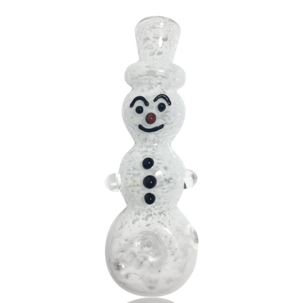Snowman Glass Hand Weed Pipe | Novelty Pipes For Sale | Free NZ Shipping
