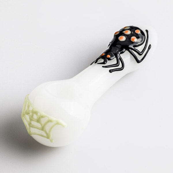 Spider Pattern Glow-In-The-Dark Pipe  Pipes For Sale  Free NZ ShippingSpider Pattern Glow-In-The-Dark Pipe | Pipes For Sale | Free NZ Shipping