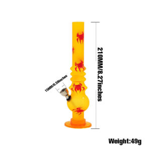 8" Spider Theme Bong | Portable Acrylic Bongs For Sale | Free NZ Shipping