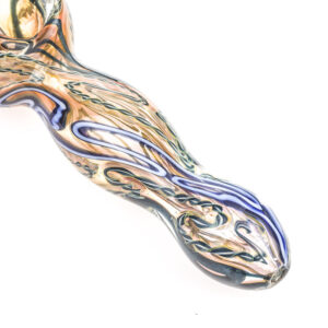 Spiral Fumed Glass Spoon Pipe  Weed Bowls For Sale  Free NZ Shipping