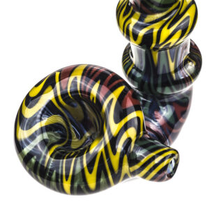 Spiral Glass Sherlock Pipe w Maria Rings  Smoke Shop  Free NZ Shipping