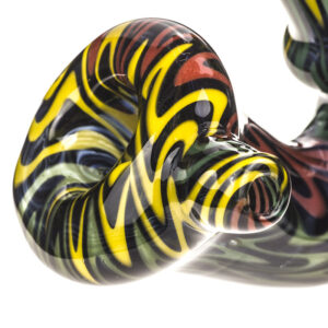 Spiral Glass Sherlock Pipe w Maria Rings  Smoke Shop  Free NZ Shipping