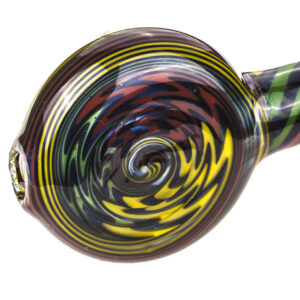 Spiral Glass Sherlock Pipe w Maria Rings  Smoke Shop  Free NZ Shipping