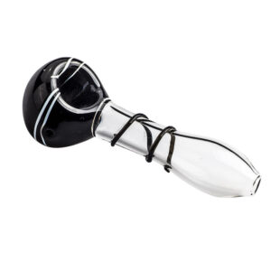 Spiral Glass Spoon Pipe and Double Chamber Bubbler Set | Free NZ Shipping