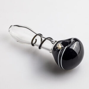 Spiral Glass Spoon Pipe and Double Chamber Bubbler Set | Free NZ Shipping