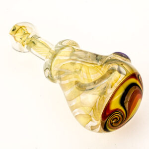 Spiral Yellow Glass Weed Pipe  Nice Pipes For Sale  Free NZ Shipping