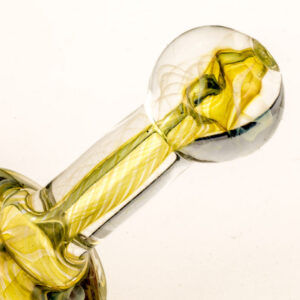Spiral Yellow Glass Weed Pipe  Nice Pipes For Sale  Free NZ Shipping