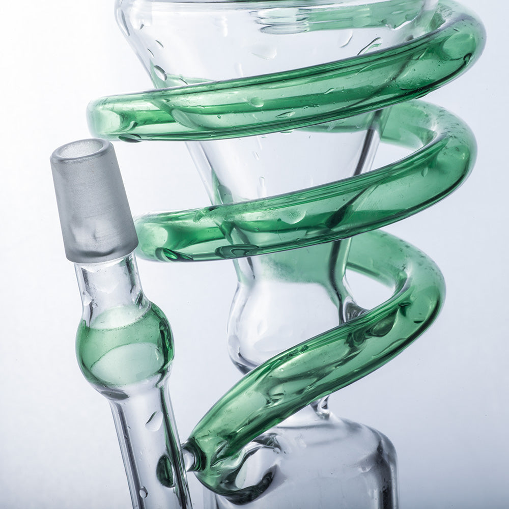 Spiral Perc Recycler Dab Rig/Bong | Wax Rigs For Sale | Free NZ Shipping