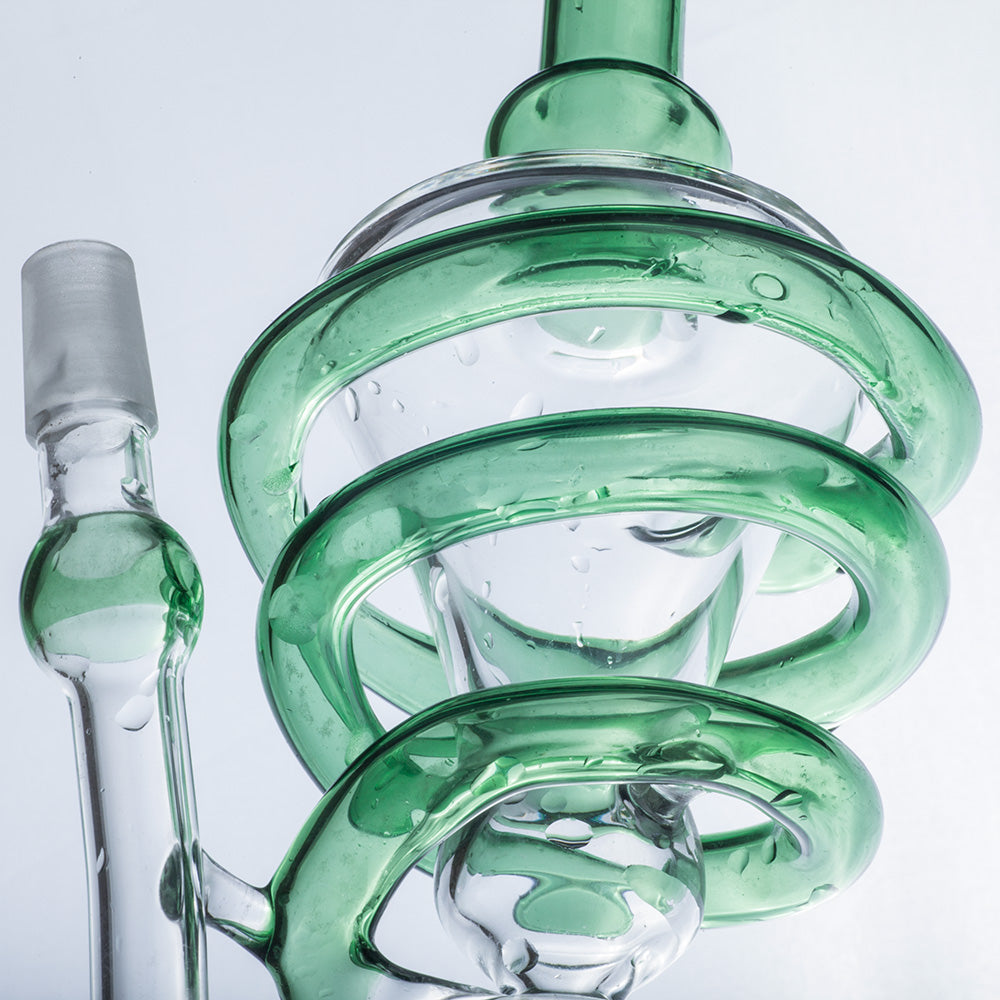 Spiral Perc Recycler Dab Rig/Bong | Wax Rigs For Sale | Free NZ Shipping