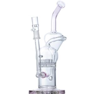 10" Pink Sprinkler Perc Glass Bong | Girly Bongs For Sale | Free NZ Shipping