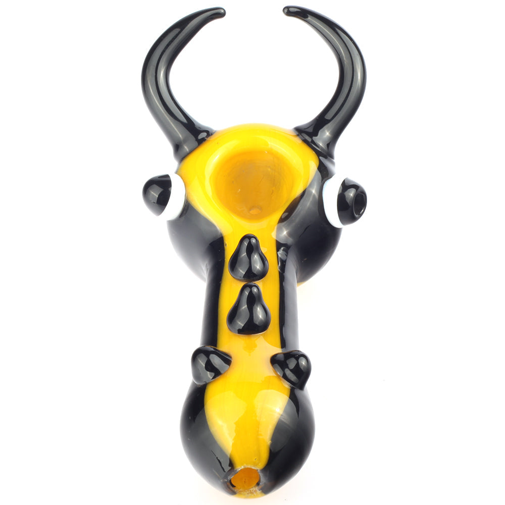 Stag Beetle Heady Themed Glass Spoon Pipe For Sale | Free NZ Shipping