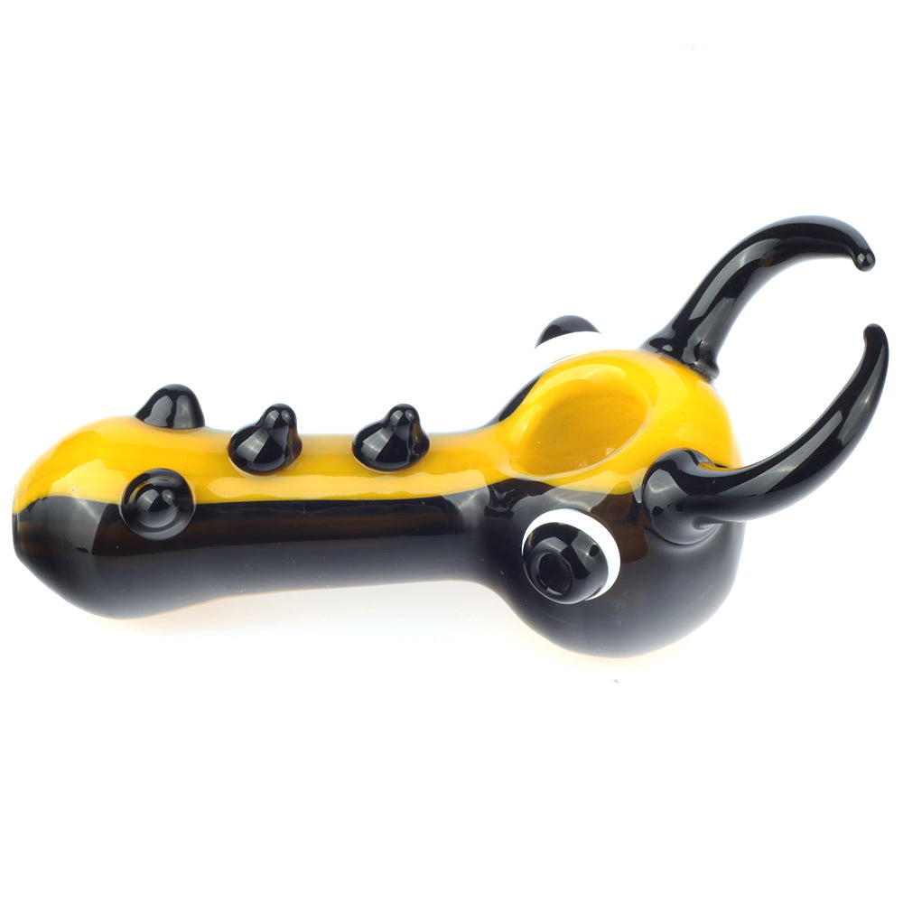 Stag Beetle Heady Themed Glass Spoon Pipe For Sale | Free NZ Shipping