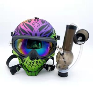 Sun Glasses Skull Fabric Gas Mask Bong w/ Water Pipe | Free NZ Shipping