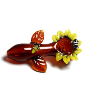 Sunflower Glass Pipe | Smoking Spoon Pipes For Sale | Free NZ Shipping