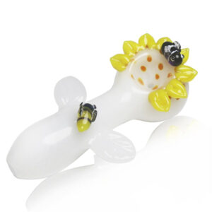 Sunflower Glass Pipe | Smoking Spoon Pipes For Sale | Free NZ Shipping
