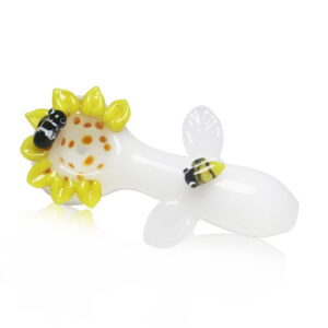Sunflower Glass Pipe | Smoking Spoon Pipes For Sale | Free NZ Shipping