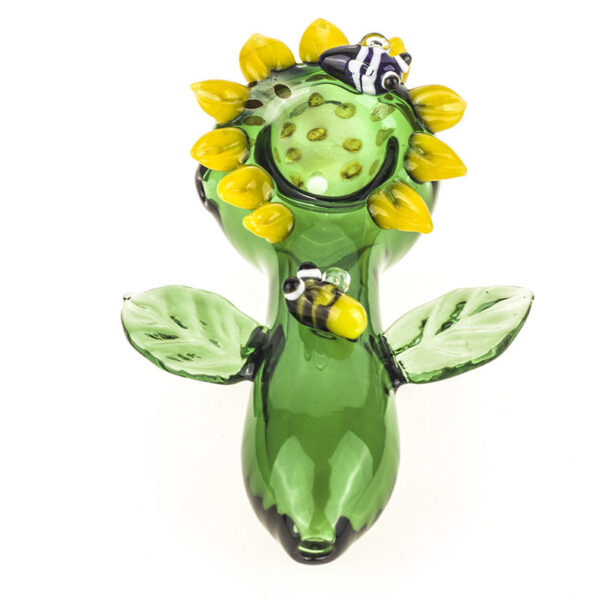 Sunflower Glass Pipe | Smoking Spoon Pipes For Sale | Free NZ Shipping