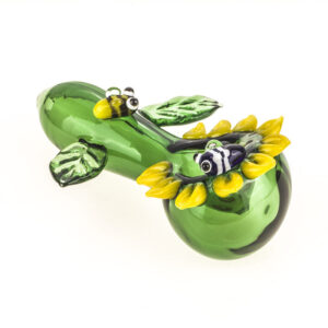 Sunflower Glass Pipe | Smoking Spoon Pipes For Sale | Free NZ Shipping