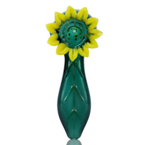 Sunflower Green Glass Novelty Pipe/Weed Bowls For Sale | Free NZ Shipping