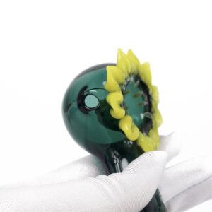Sunflower Green Glass Novelty Pipe/Weed Bowls For Sale | Free NZ Shipping