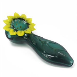 Sunflower Green Glass Novelty Pipe/Weed Bowls For Sale | Free NZ Shipping