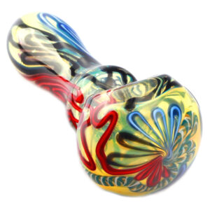 Swirl Glass Pipe W/ Mini Maria Rings | Pipes For Sale | Free NZ Shipping
