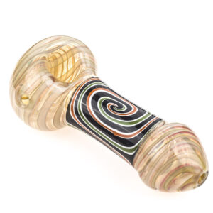 Swirl Patent Glass Spoon Pipe  Best Smoke Shop Online  Free NZ Shipping