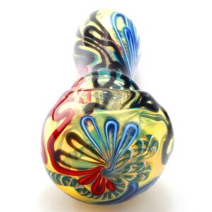 Swirl Glass Pipe W/ Mini Maria Rings | Pipes For Sale | Free NZ Shipping