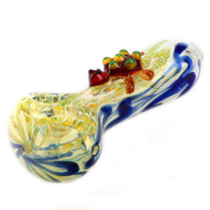 Swirled Fumed Turtle Glass Weed Pipe | Pipes For Sale | Free NZ Shipping