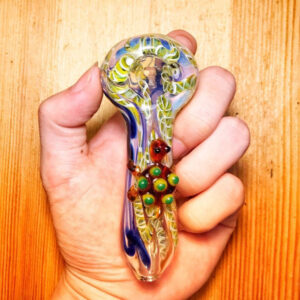 Swirled Fumed Turtle Glass Weed Pipe | Pipes For Sale | Free NZ Shipping