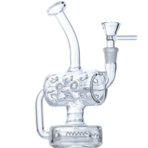 9" Swiss Cylinder Perc Bong | Heady Bongs For Sale | Free NZ Shipping