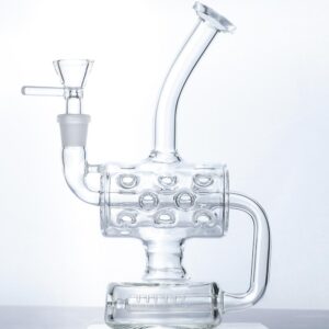 9" Swiss Cylinder Perc Bong | Heady Bongs For Sale | Free NZ Shipping