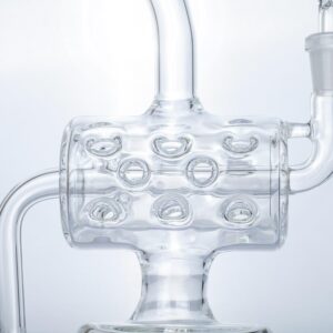9" Swiss Cylinder Perc Bong | Heady Bongs For Sale | Free NZ Shipping