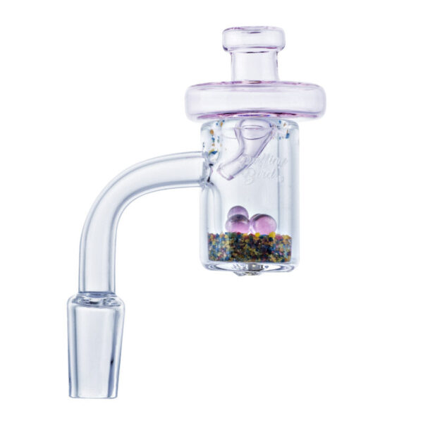 Thermochromic Quartz Banger w/ Disc Glass Carb Cap Set | Free NZ Shipping