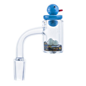 Thermochromic Quartz Banger w/ Ducky Carb Cap Terp Ball Set For Sale