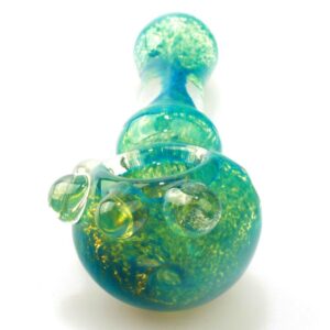 Turquoise Glass Pipe and Blue Wrap Sherlock Pipe Set | Free NZ Shipping